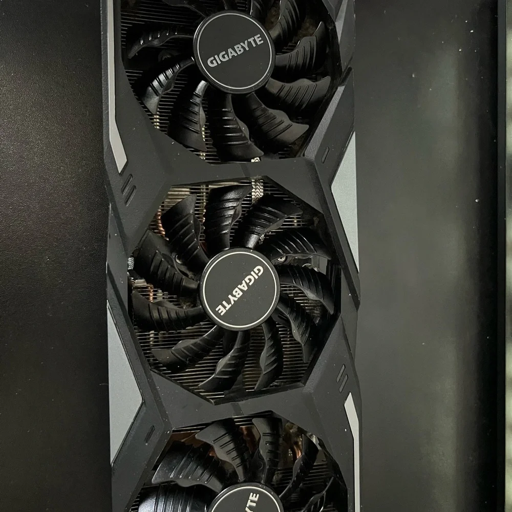 GIGABYTE Black and Silver Graphics Card